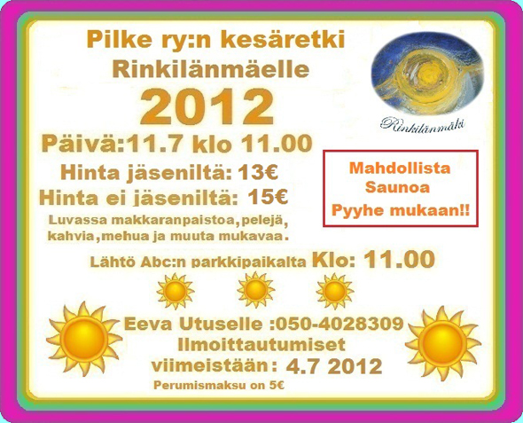 Kes�retki 11.7.2012 Rinkil�nm�elle
